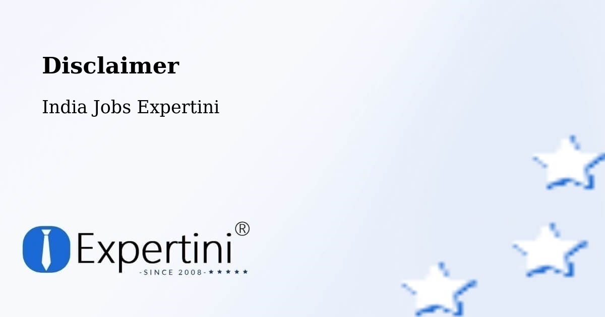 Disclaimer – Salur - India Jobs Expertini